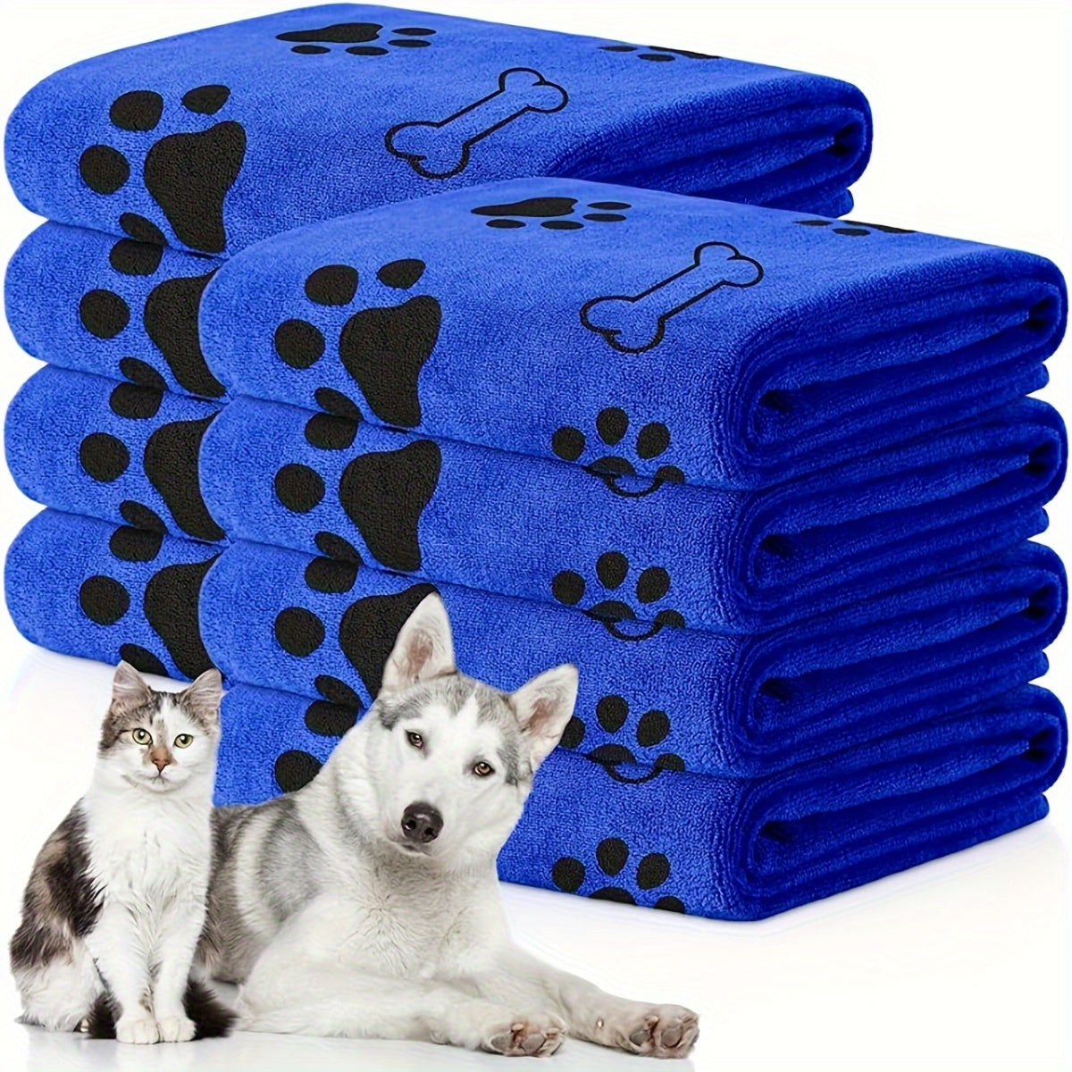 Soft Microfiber Dog Towels for Quick Drying and Grooming