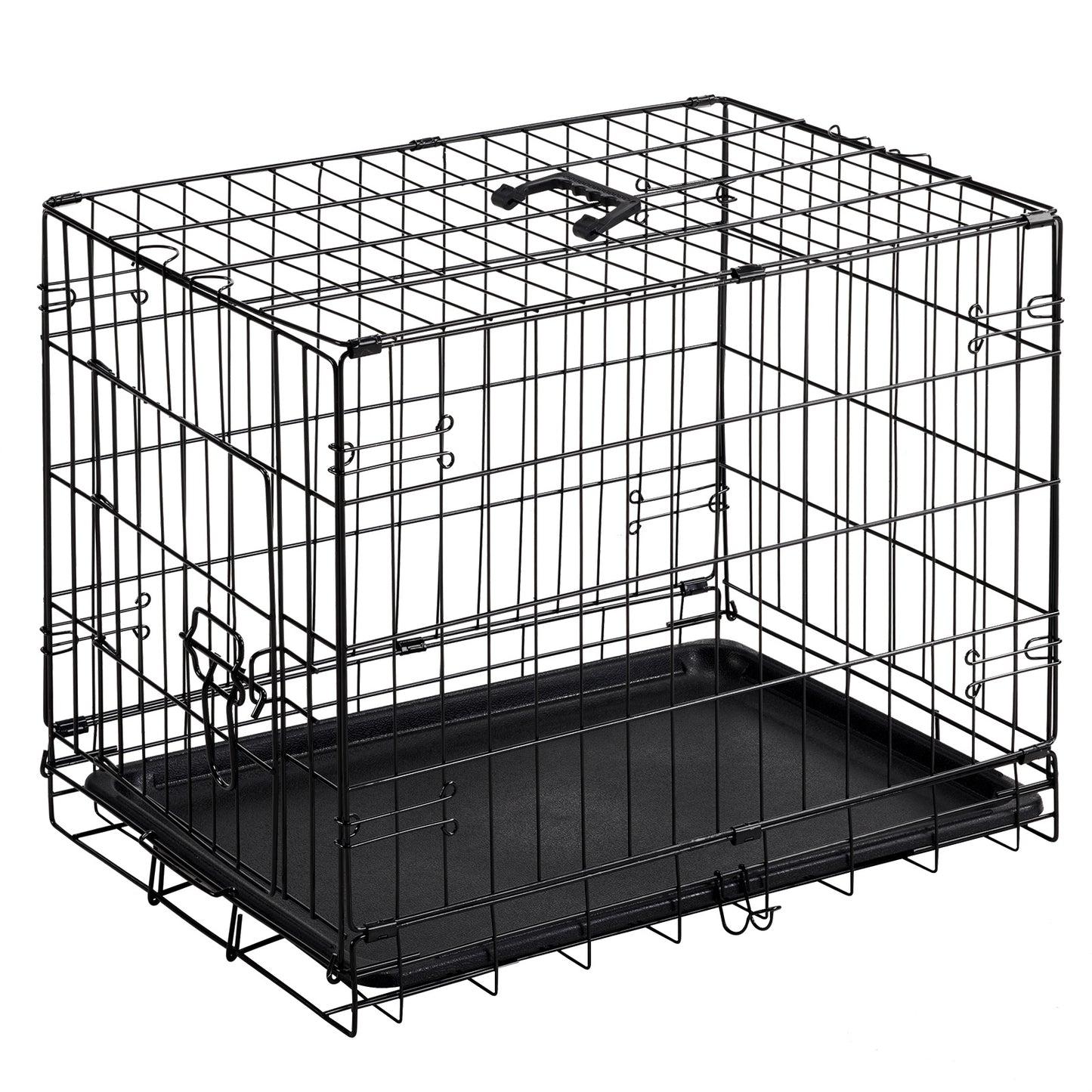 Zhumi Heavy Duty Foldable Dog Crate with Removable Tray