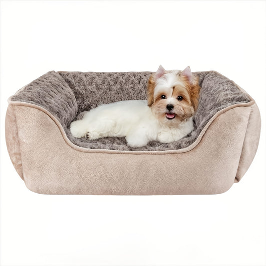 Cozy Plush Dog Bed with Non-Slip Bottom for All Breeds