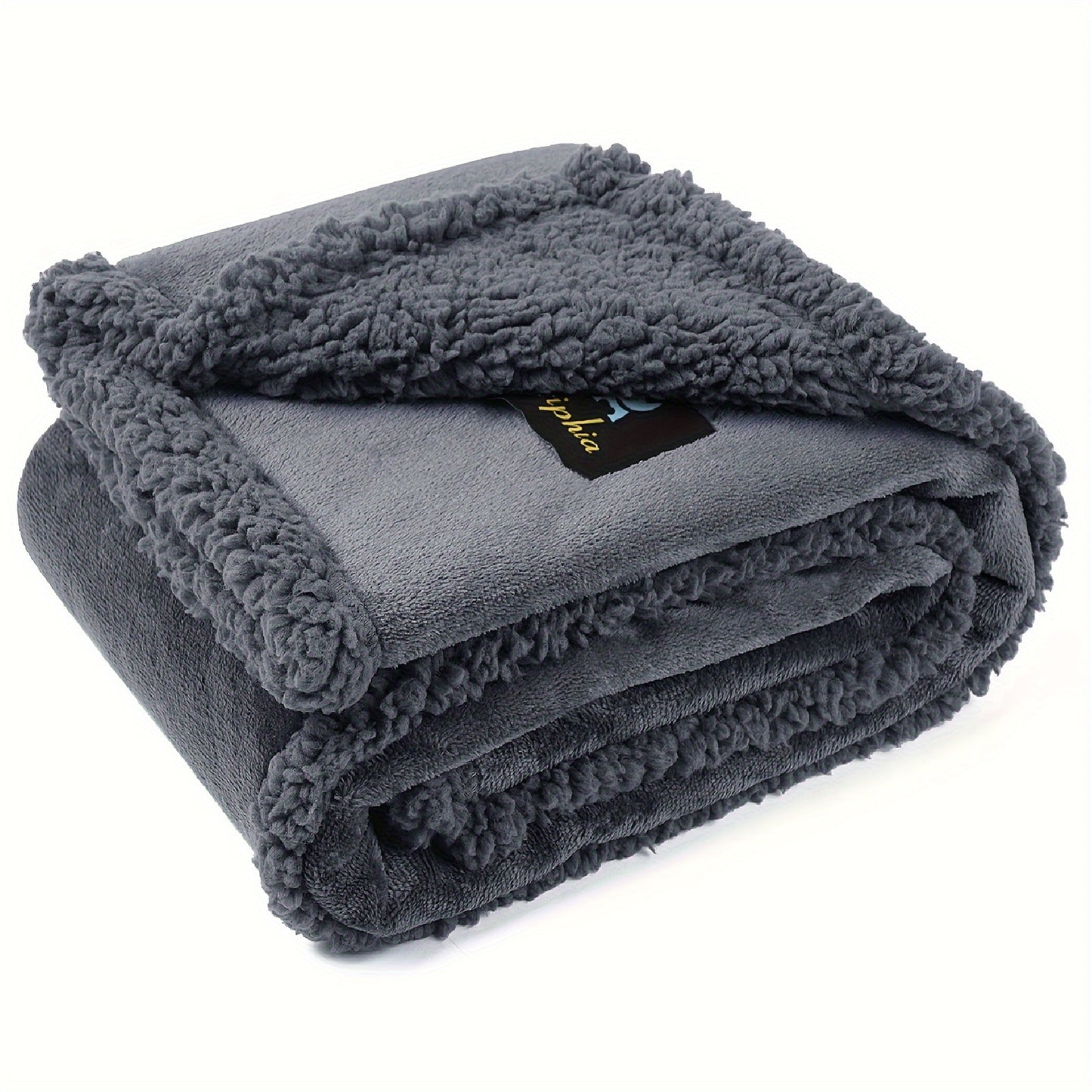 Reversible Shearling Pet Blanket Liquid-Proof Anti-Tear Cover