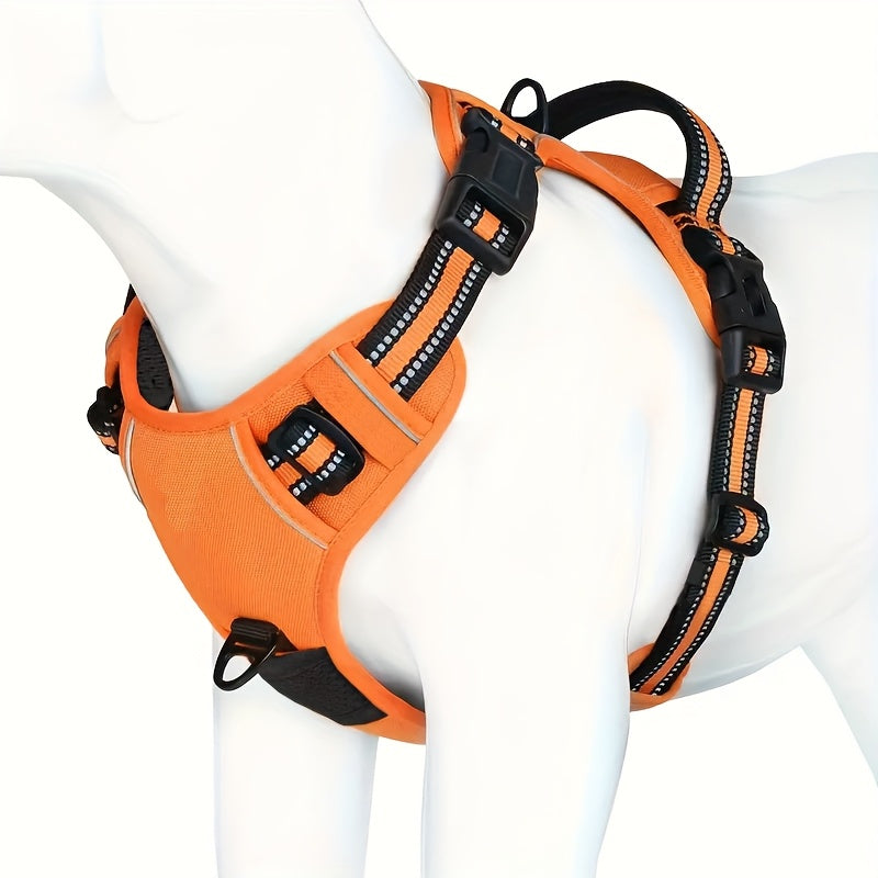 Reflective No-Pull Dog Harness with Handle for Easy Training