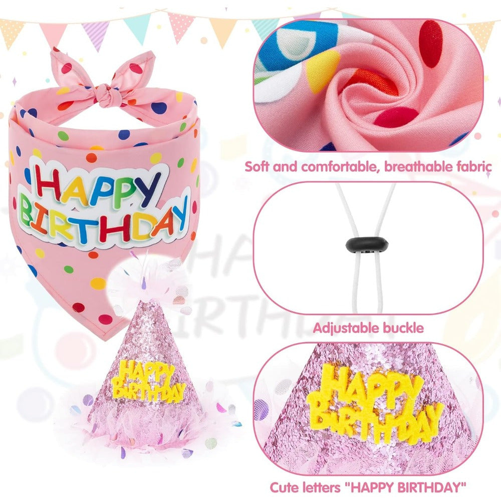 Charming Pink Dog Birthday Party Kit for Celebrating Pets