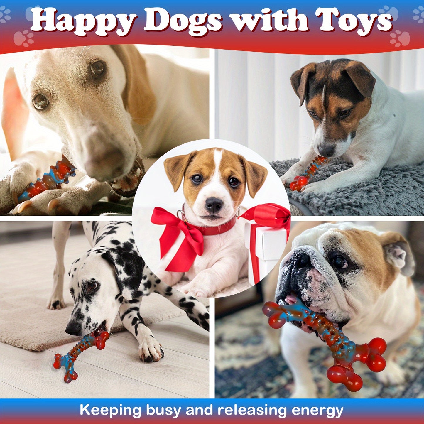Tough Indestructible Dog Chew Toy for Aggressive Chewers