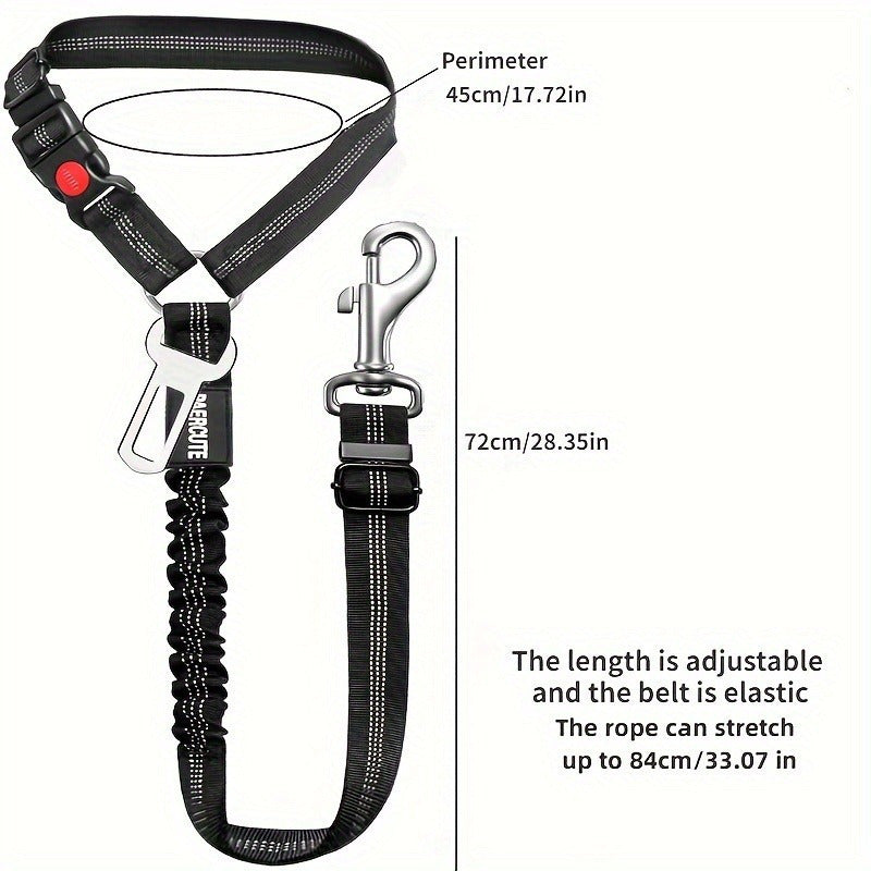 2 In 1 Heavy Duty Universal Dog Car Seat Belt Harness