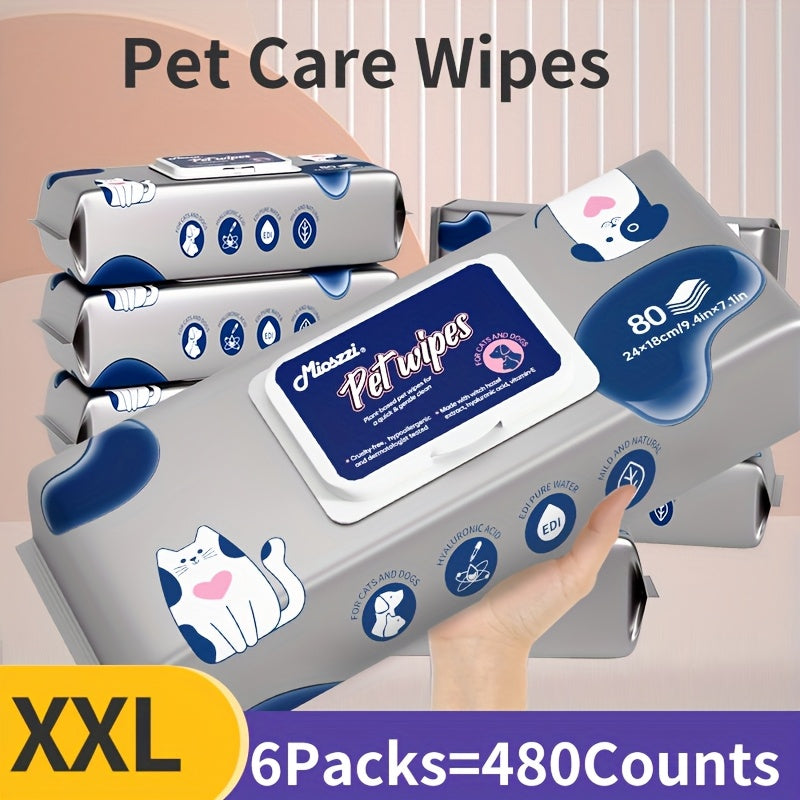 Extra Large Pet Wipes for Dogs and Cats Cleaning Solution