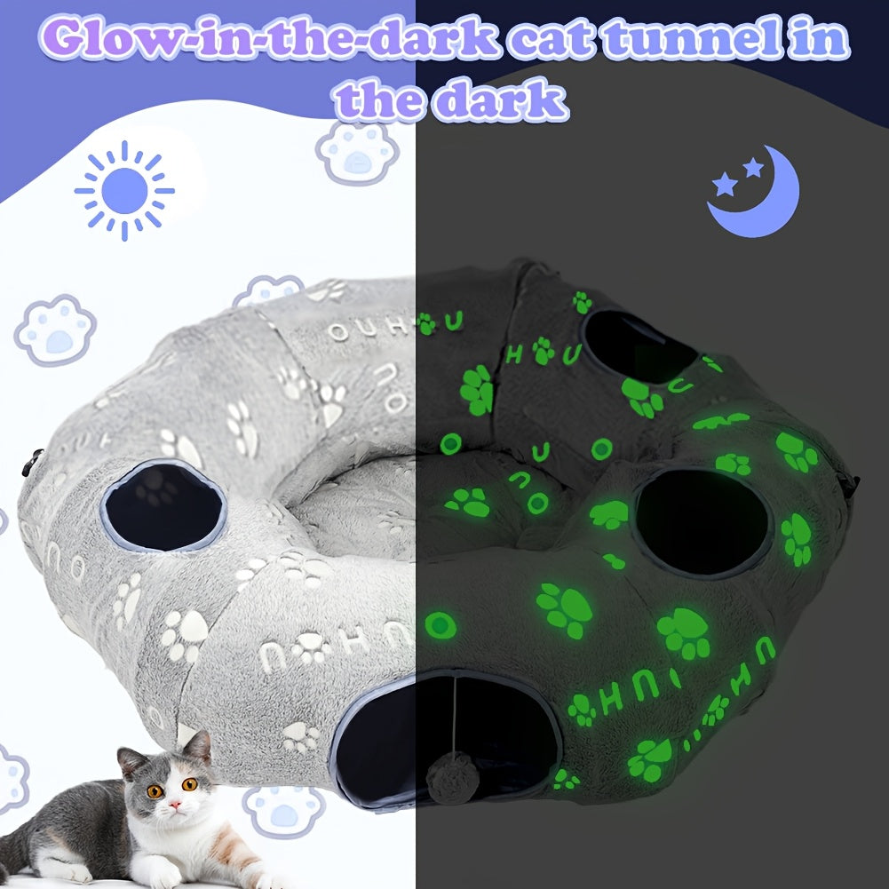 Interactive Cat Toy With Tunnel Bed And Bite Resistant