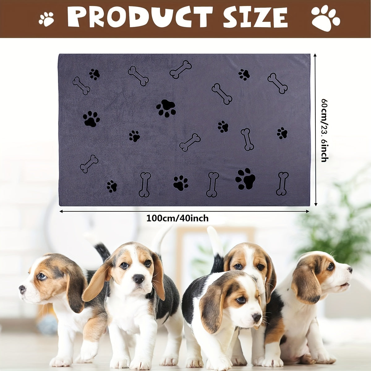 Soft Microfiber Dog Towels for Quick Drying and Grooming