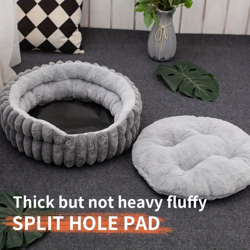 Ultra Soft Four Season Round Pet Bed Indoor Cats Dogs