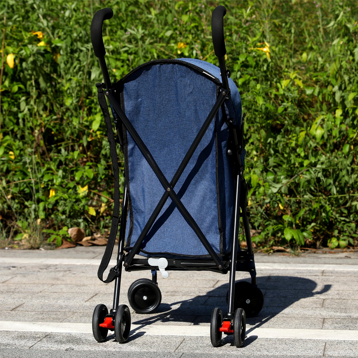 WEDYVKO Dog Stroller For Pets With Alloy Frame Basket