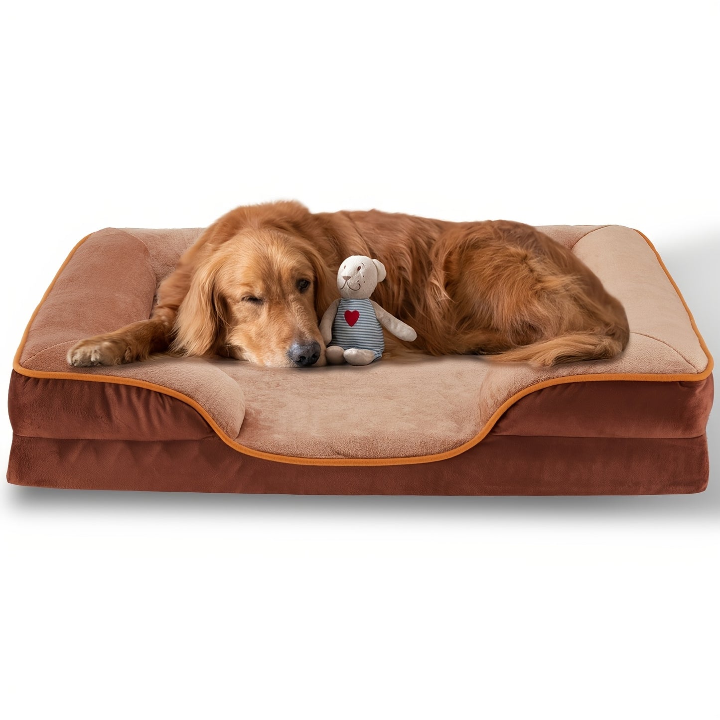 FluffyDream Orthopedic Dog Bed with Egg-Crate Memory Foam