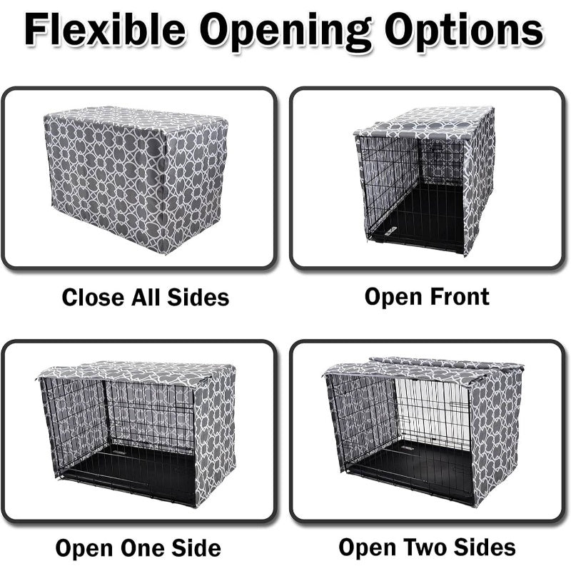 Heavy Duty Dog Crate Cover With Ventilated Mesh Pattern