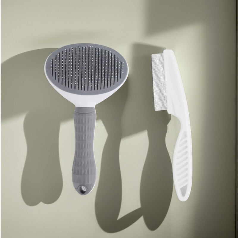 Pet Hair Remover Comb Set For Cats And Dogs Double Pack