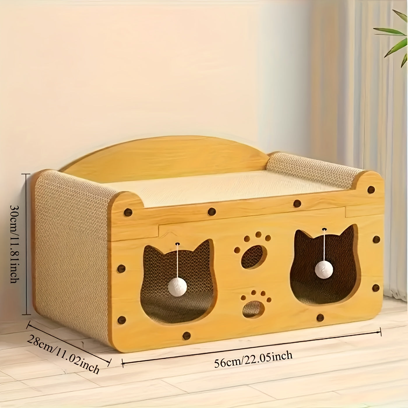 Luxury Double Level Cat Tree House With Scratching Post