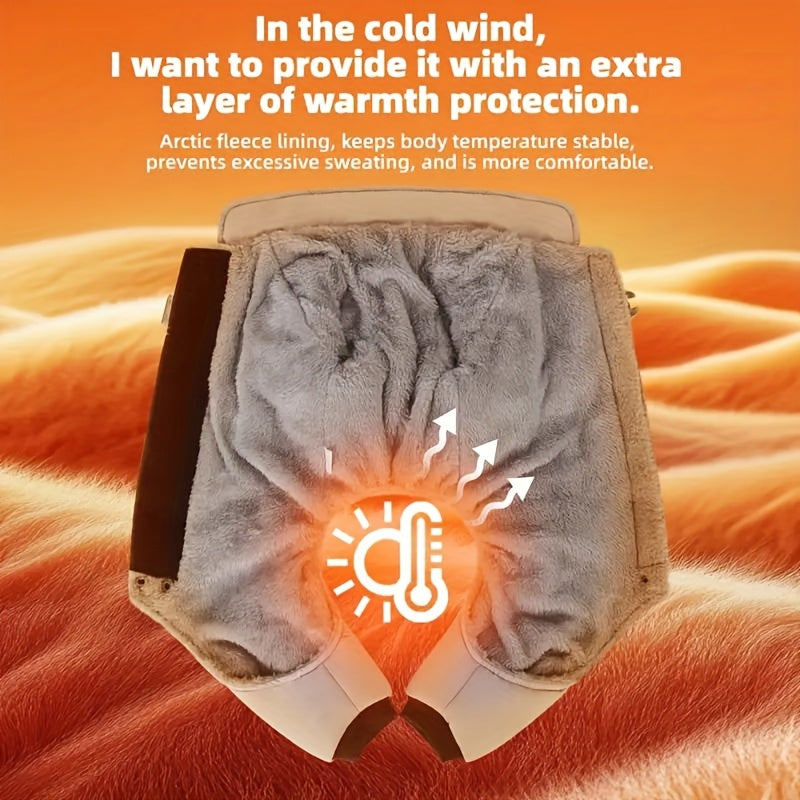 Heavy Duty Winter Dog Coat Reflective Stripes Snowproof