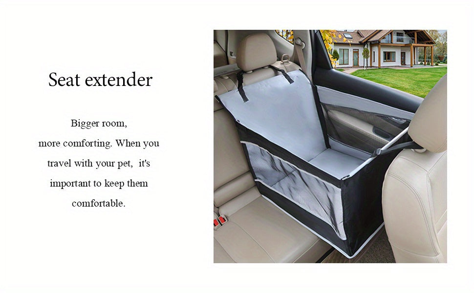 Foldable Dog Kennel For Cars With Safety Belt System