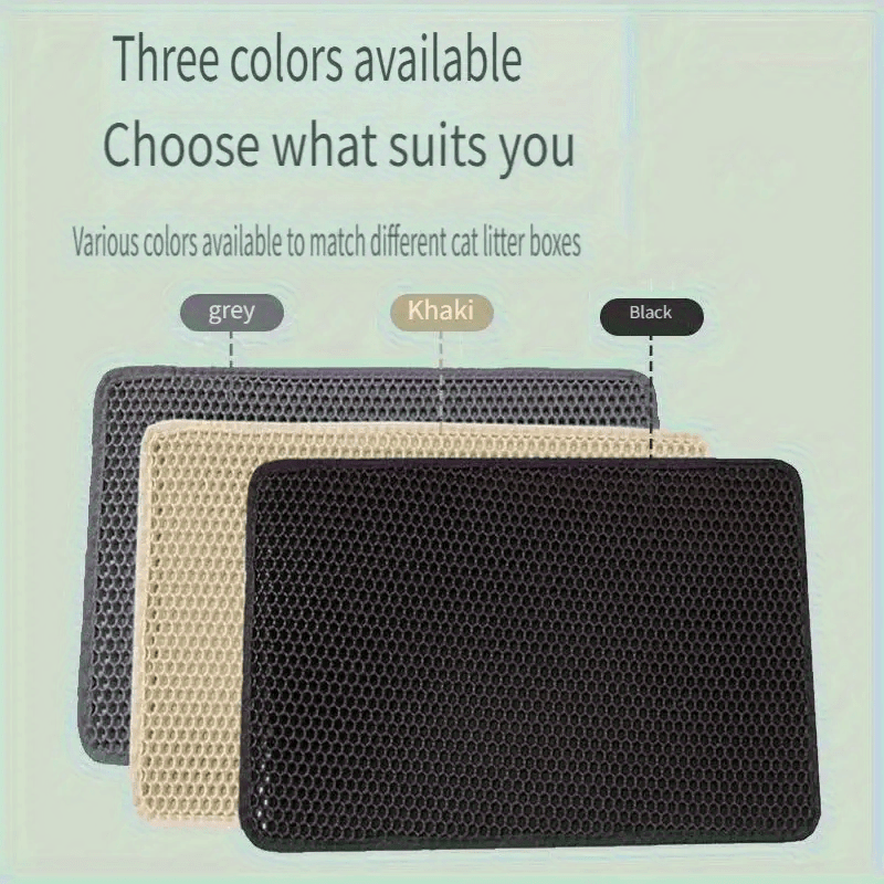 Honeycomb Cat Litter Mat EVA Non Slip Leakproof Easy Clean