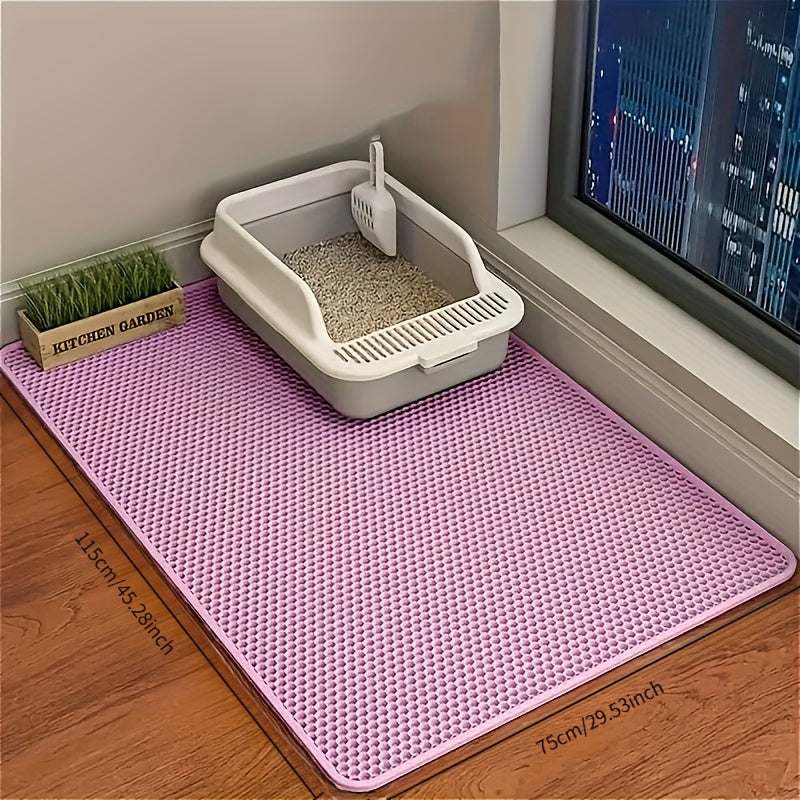 Honeycomb Cat Litter Mat – Durable, Non-Slip & Easy-Clean Paw Catcher