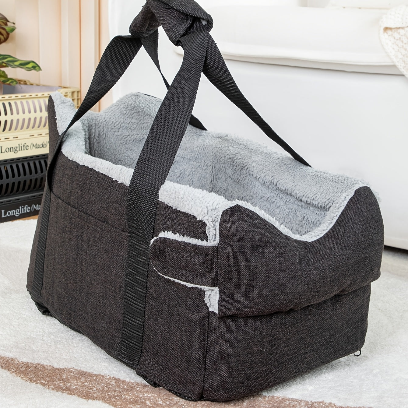 Ultimate Comfort Memory Foam Dog Booster Car Seat Elevated