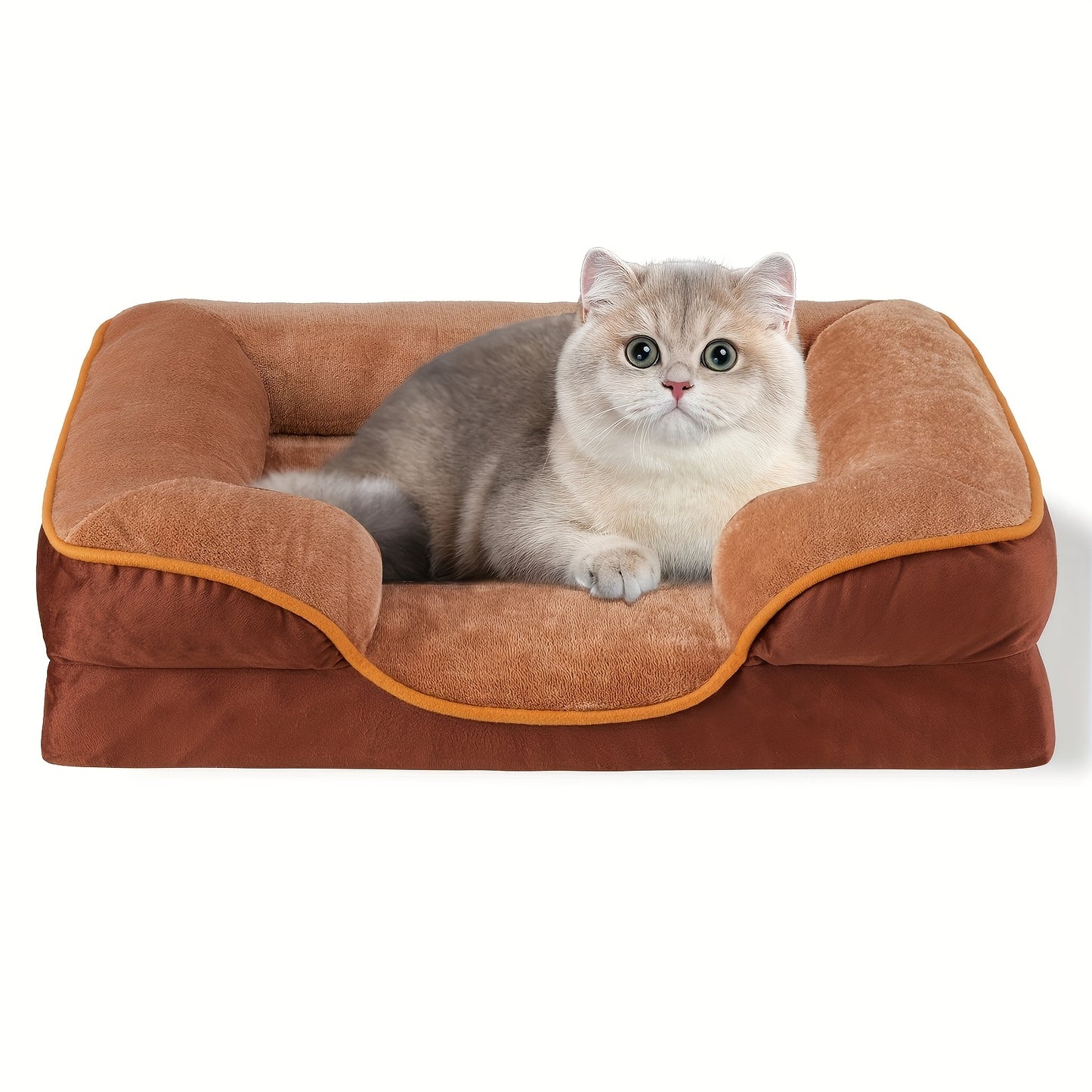 FluffyDream Orthopedic Dog Bed with Egg-Crate Memory Foam