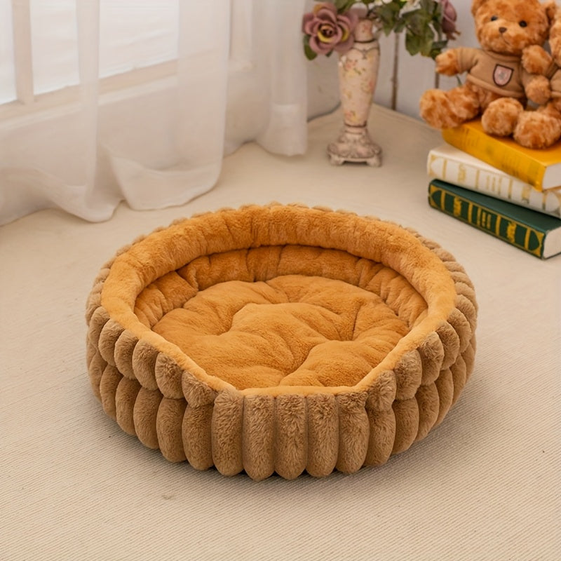 Ultra Soft Four Season Round Pet Bed Indoor Cats Dogs