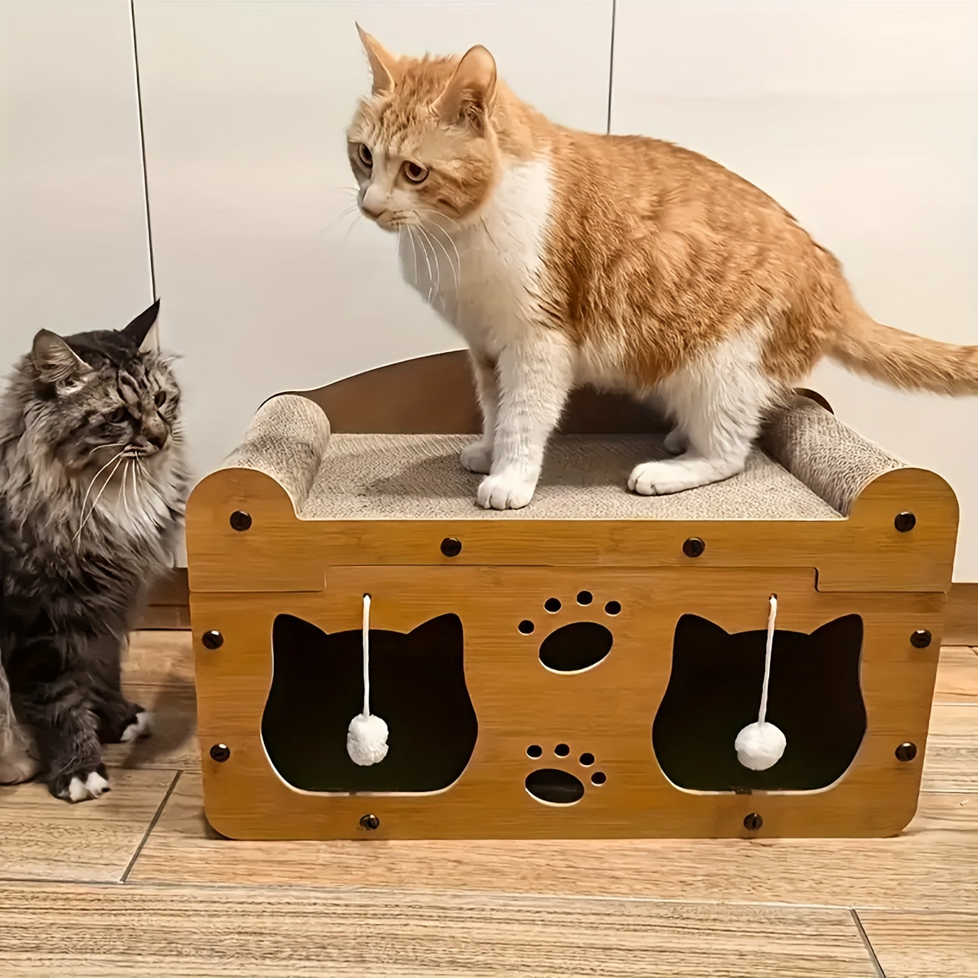 Luxury Double Level Cat Tree House With Scratching Post