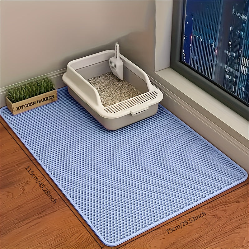 Honeycomb Cat Litter Mat EVA Non Slip Leakproof Easy Clean