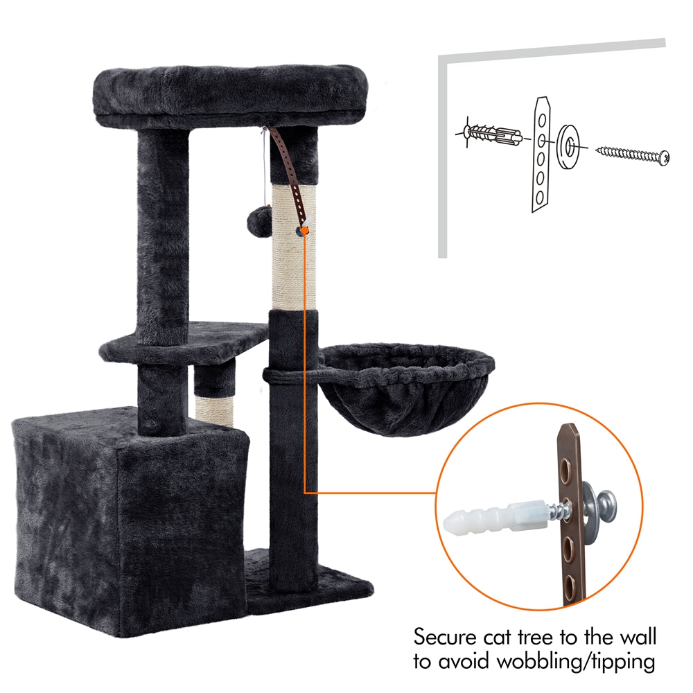 COSTOFFS Plush Cat Tree Activity Center for Playful Kittens