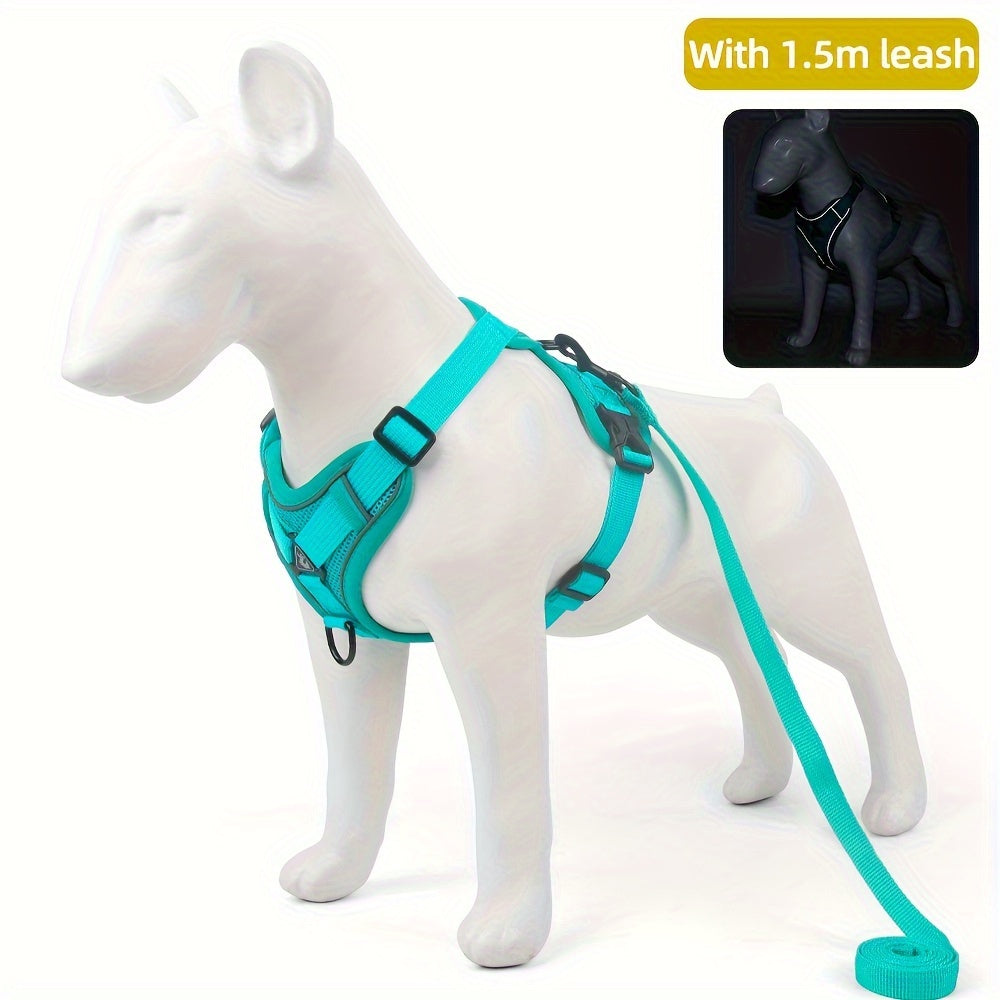 Breathable Reflective Dog Harness and Leash for Small Dogs