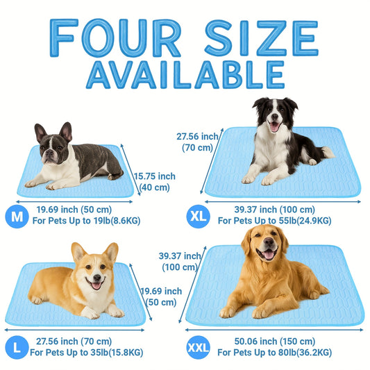 Summer Cooling Mat for Cats and Dogs Keep Pets Comfortable