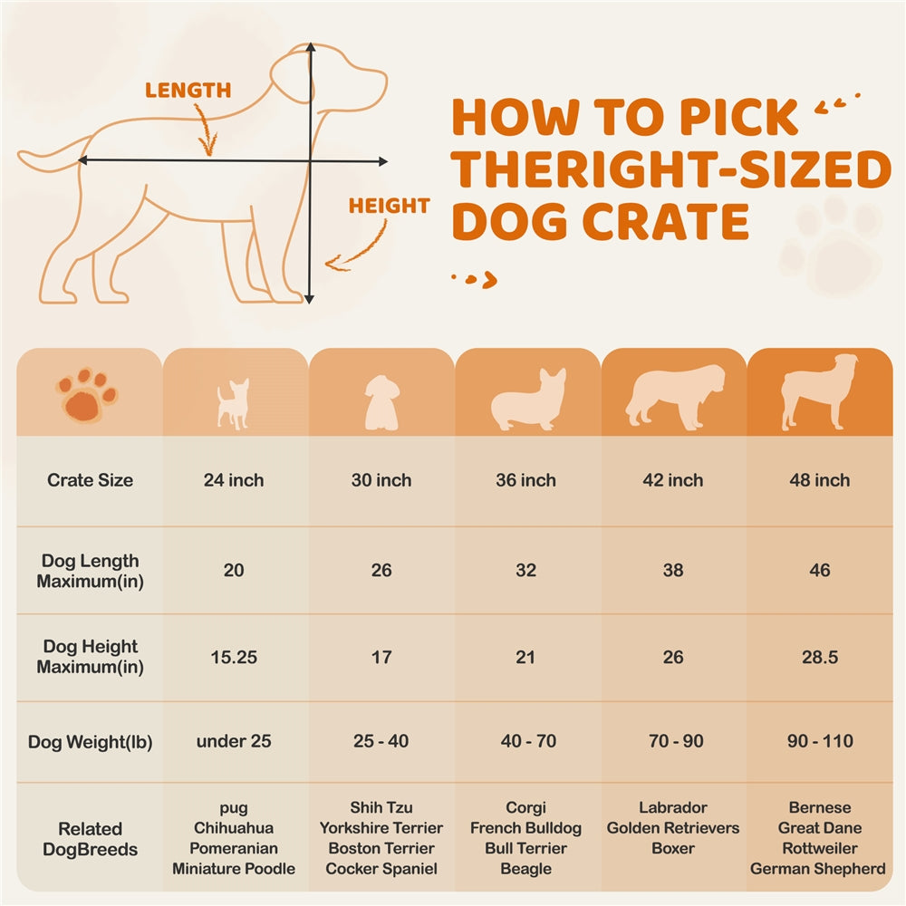 Costoffs Foldable Metal Cage For Dogs And Chickens With Divider And Removable Tray Portable Travel Cage