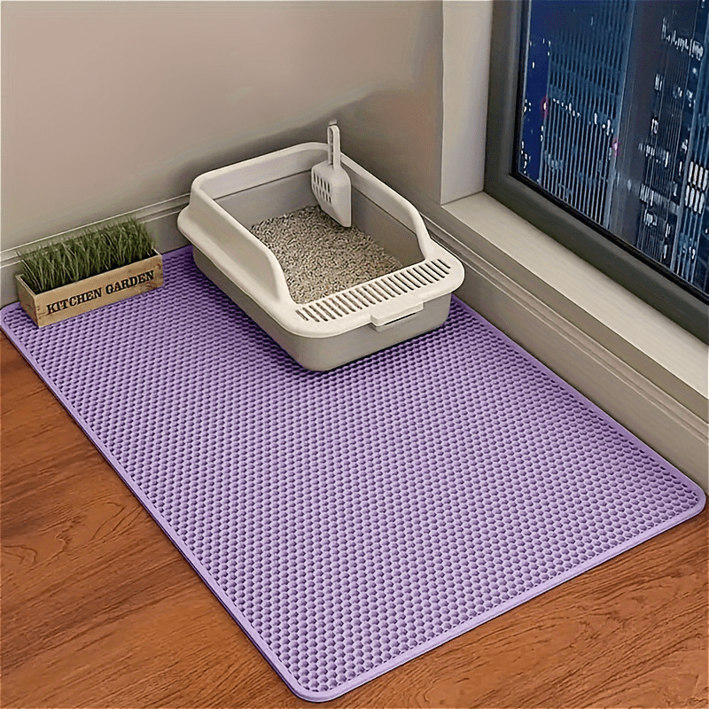 Honeycomb Cat Litter Mat EVA Non Slip Leakproof Easy Clean