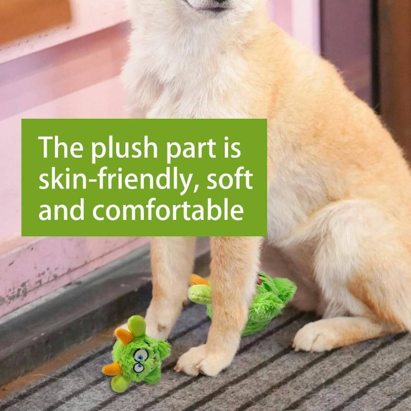 Squeaky Plush Dog Ball Dental Care Chew for Chewers