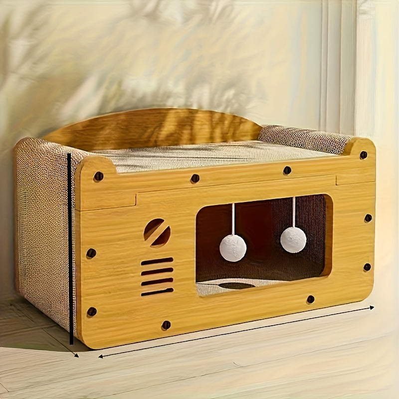 Luxury Double Level Cat Tree House With Scratching Post