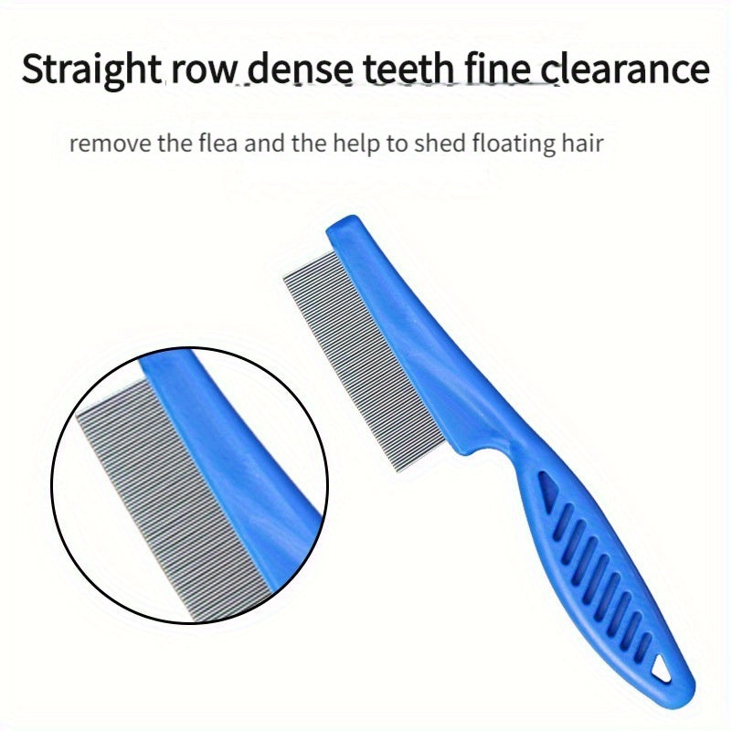 Pet Flea Comb Set for Effective Grooming and Shedding Control