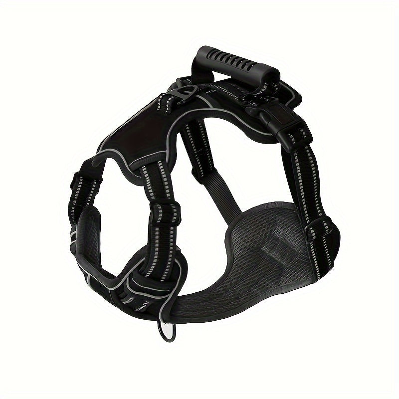 Adjustable Reflective No Choke No Pull Dog Harness With Leash