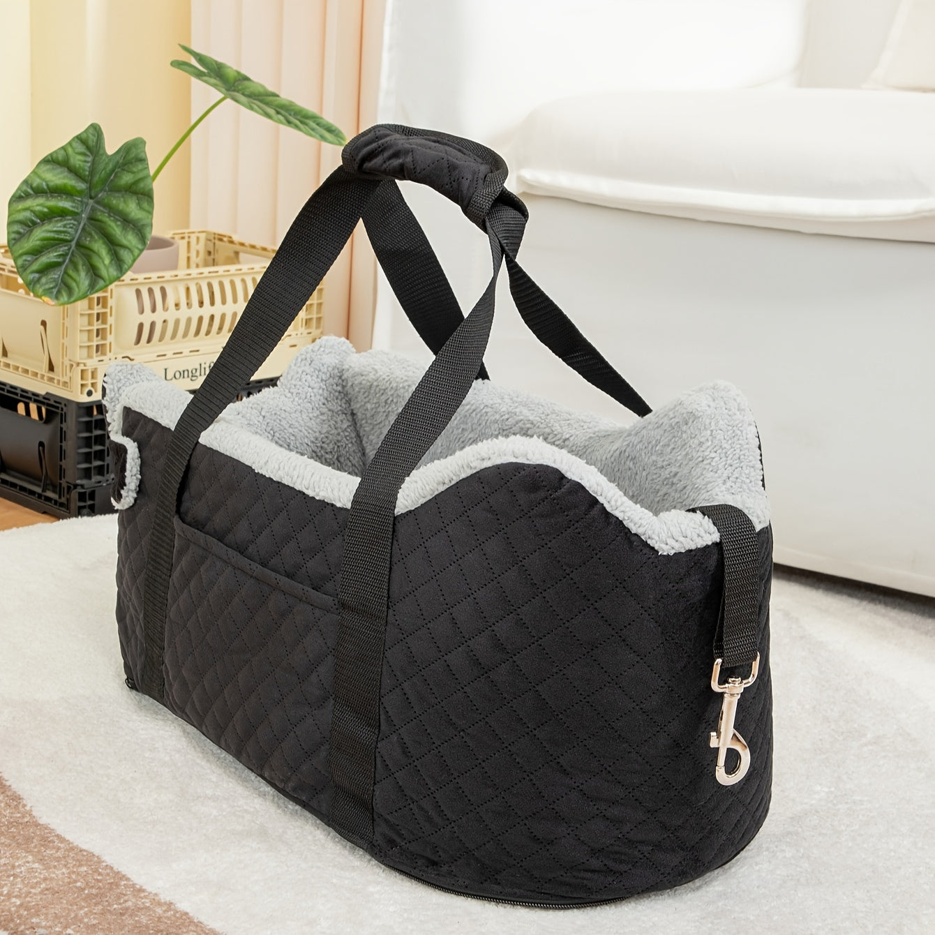 Ultimate Comfort Memory Foam Dog Booster Car Seat Elevated