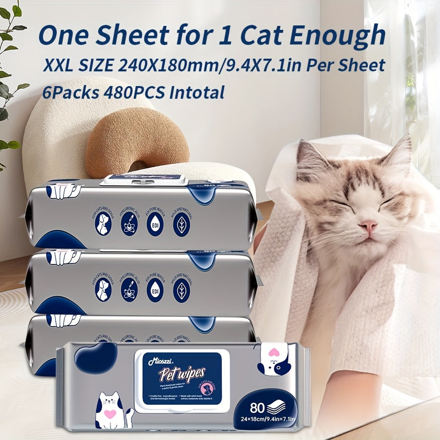 Extra Large Pet Wipes for Dogs and Cats Cleaning Solution