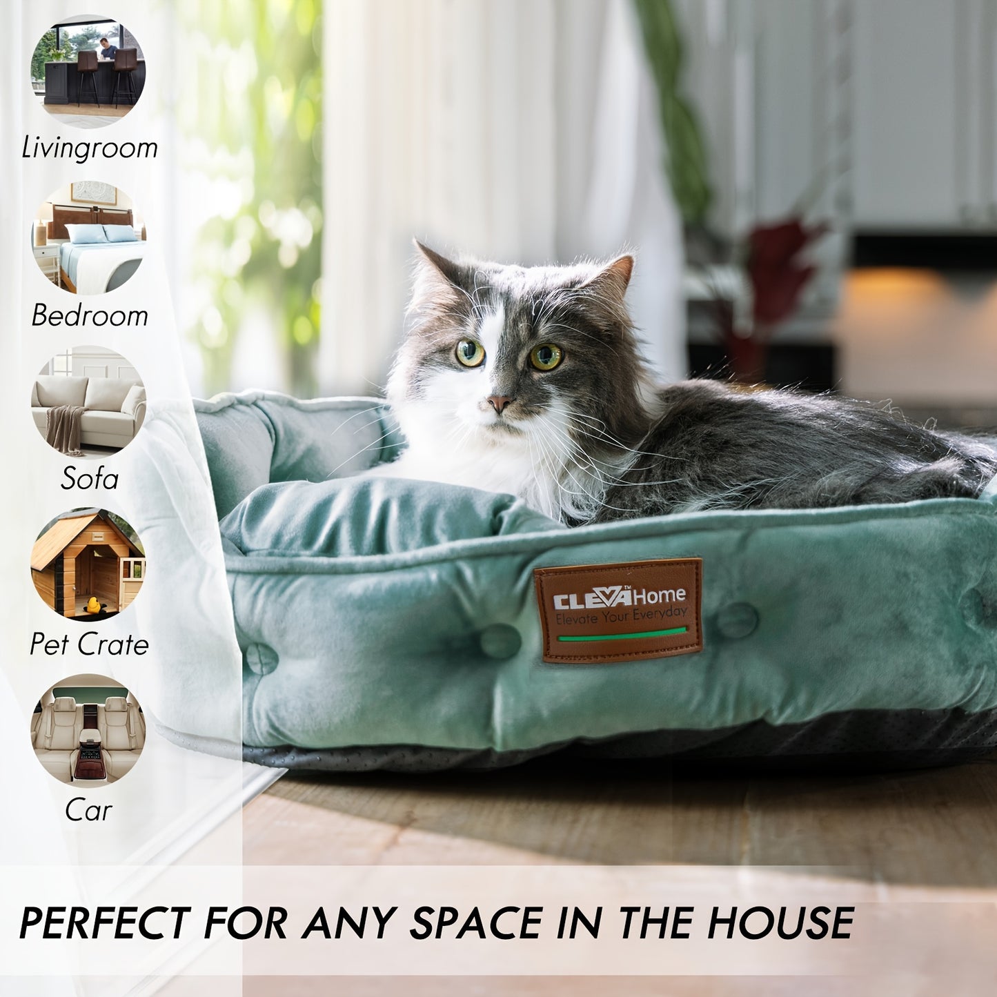 Cozy Round Pet Bed for Cats and Small Dogs