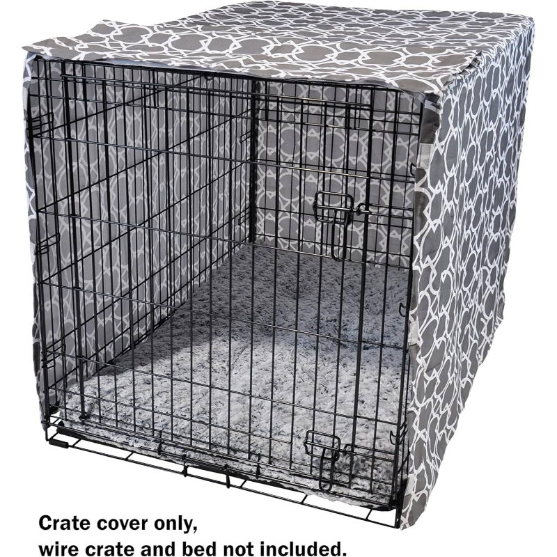 Heavy Duty Dog Crate Cover With Ventilated Mesh Pattern