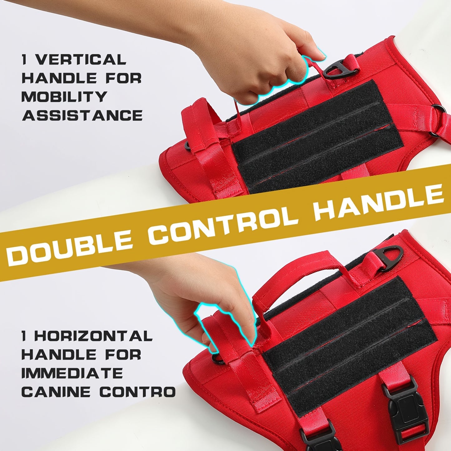 Escape-Proof Dog Harness with Reflective No-Pull Design