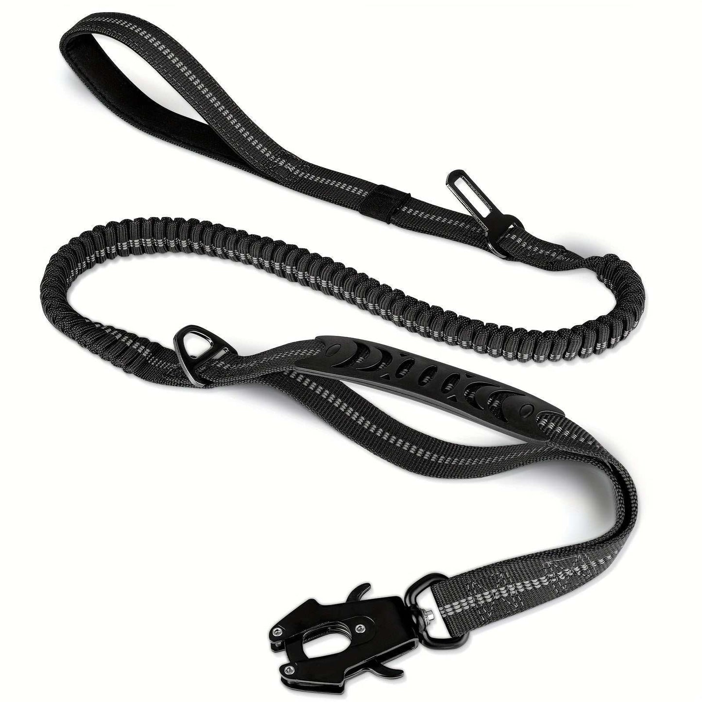 ZCAYNGER heavy duty tactical dog leash with shock absorption and durable polyamide material