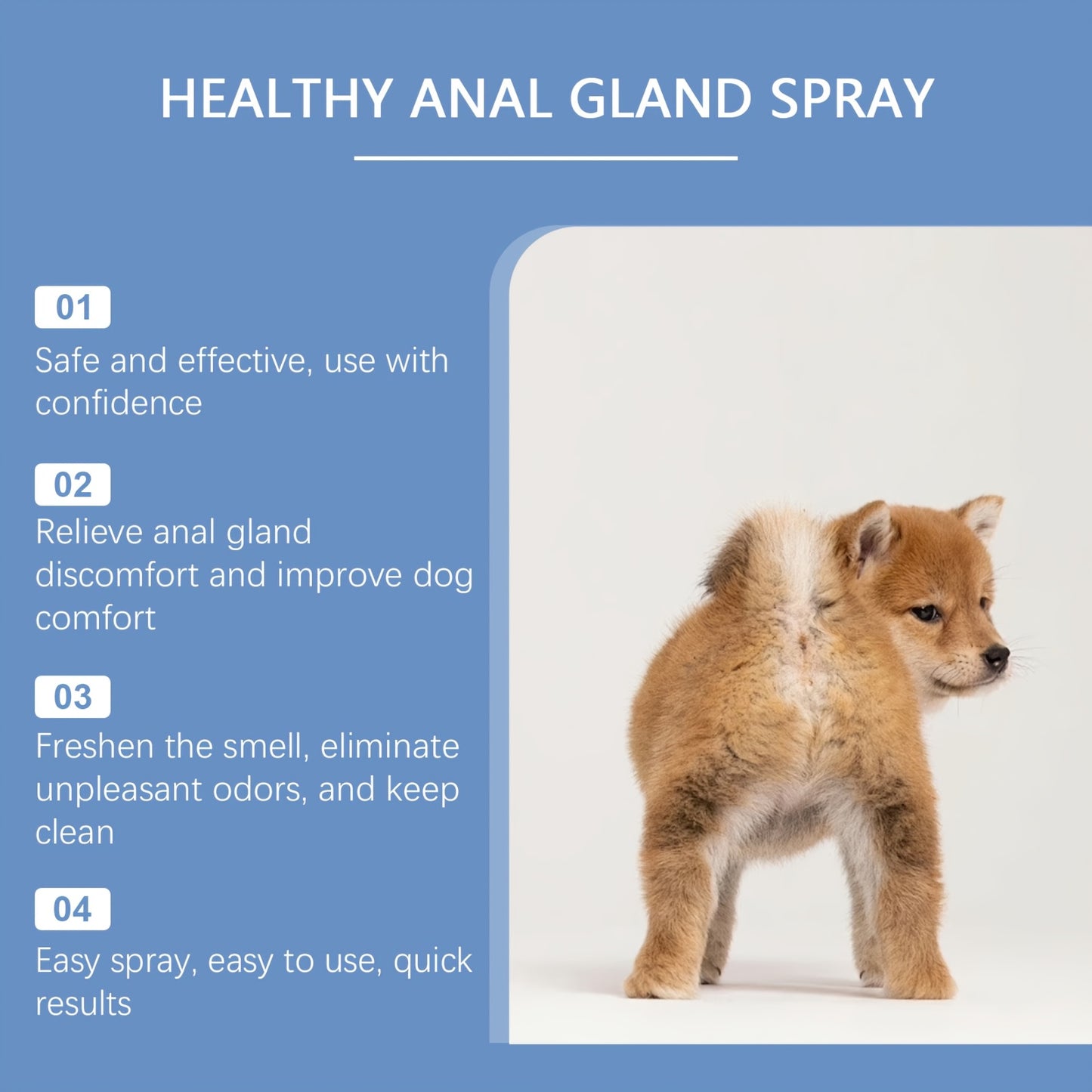 YEGBONG Dog Anal Gland Odor Removal Spray For All Dogs