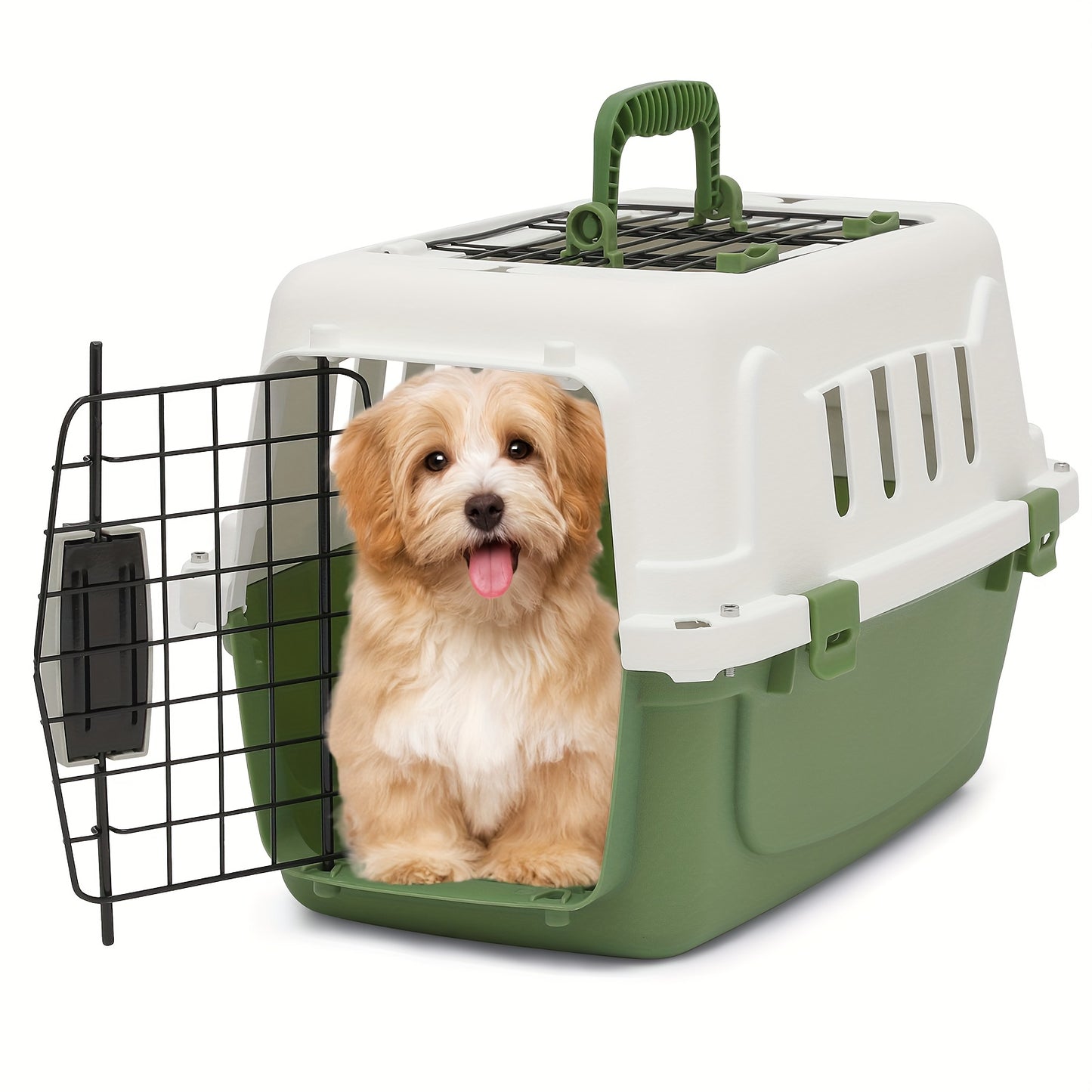 Top Loading Cat Carrier with Ventilation and Security Lock