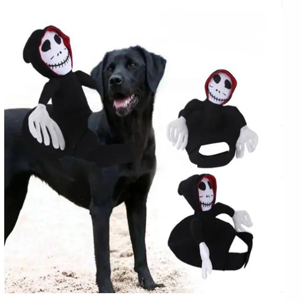 Shishicn Halloween Dog Cat Riding Horse Cosplay Costume