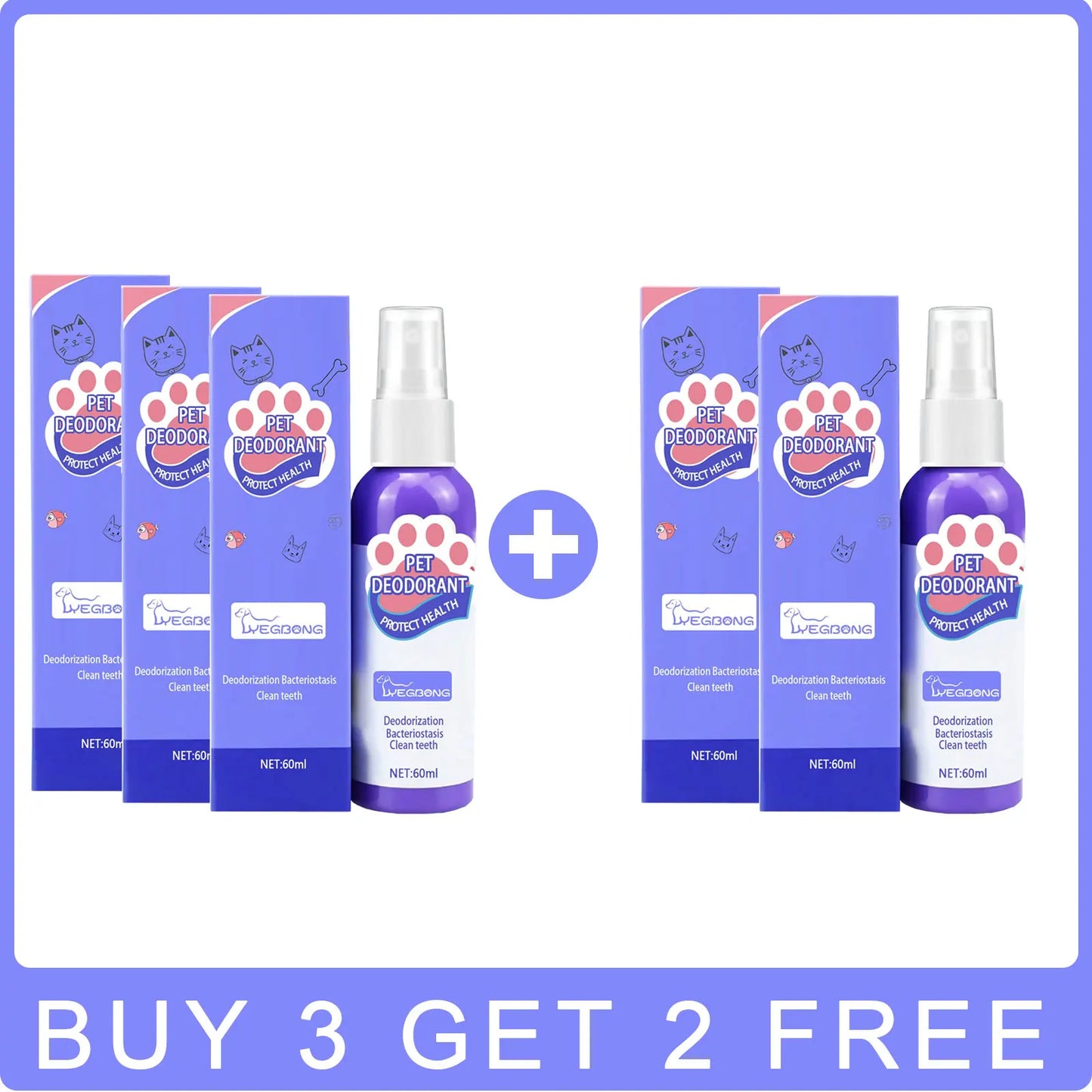 YEGBONG Pet Oral Cleanse Spray for Dogs Teeth Whitening