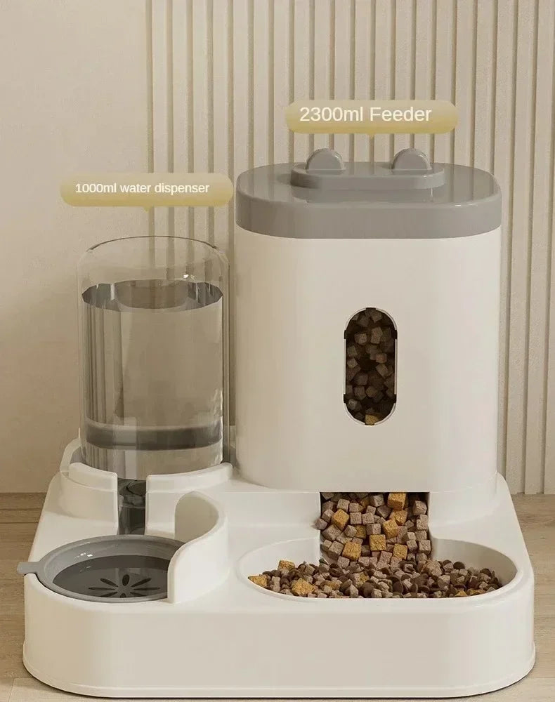 Choice Automatic Feeder For Dogs And Cats With Water Fountain Pet Food Storage Dispenser