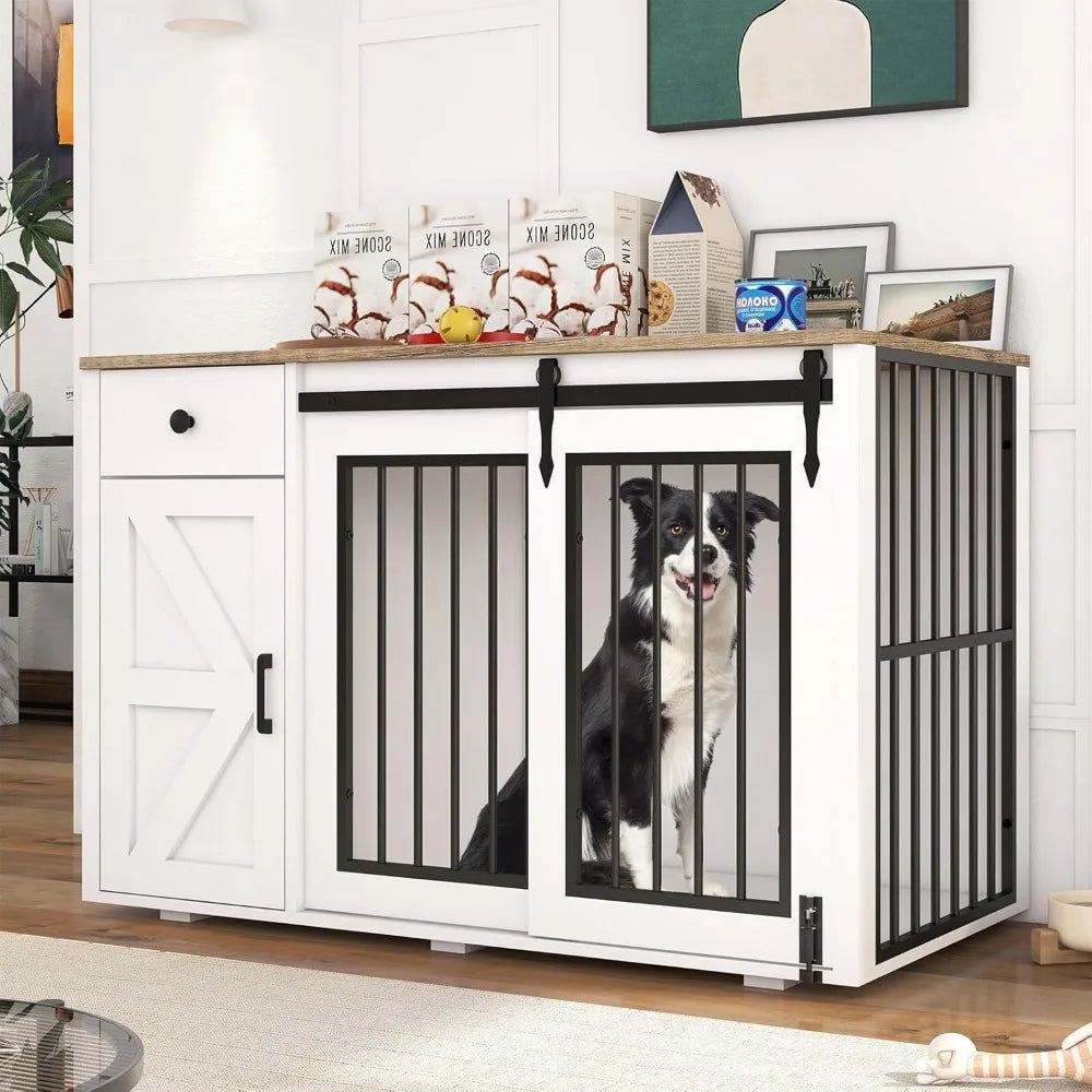 Verano Garden 2-in-1 Dog Crate Storage Cabinet