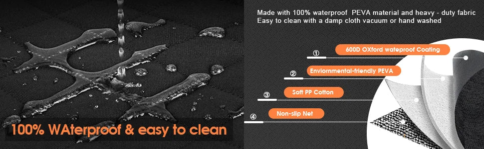 Dog Car Seat Cover Waterproof Hammock Nonslip Durable