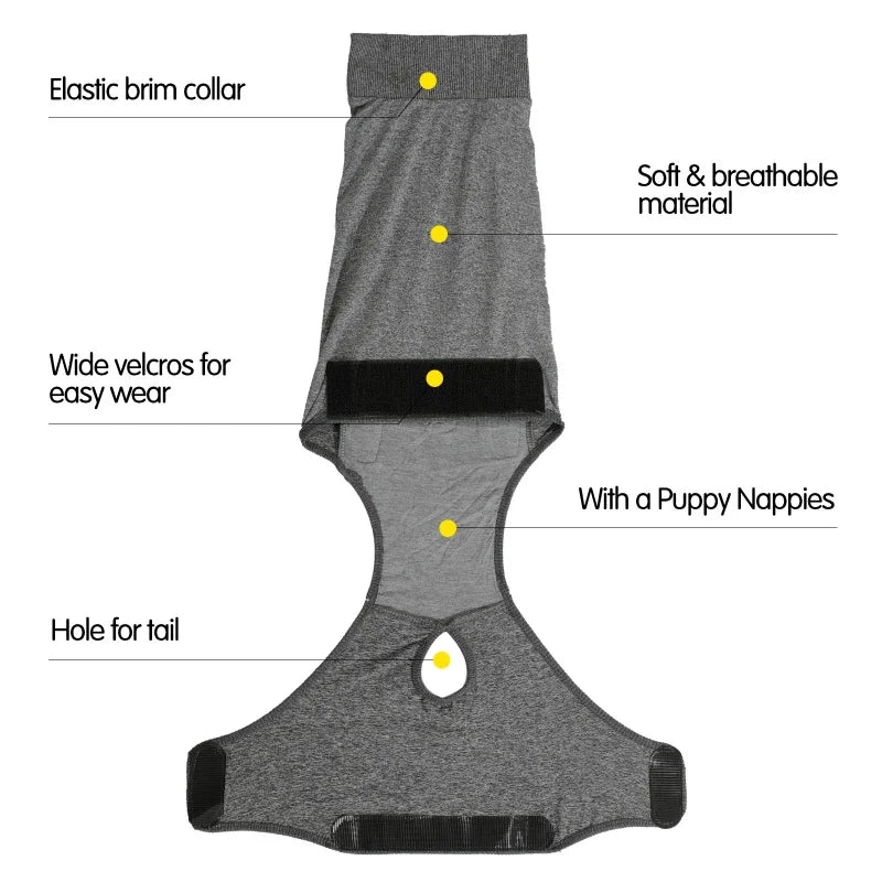 Recovery Suit For Dogs And Cats After Surgery Pet Shirt