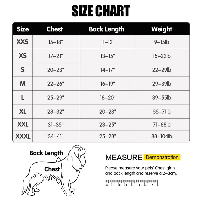 Recovery Suit For Dogs And Cats After Surgery Pet Shirt